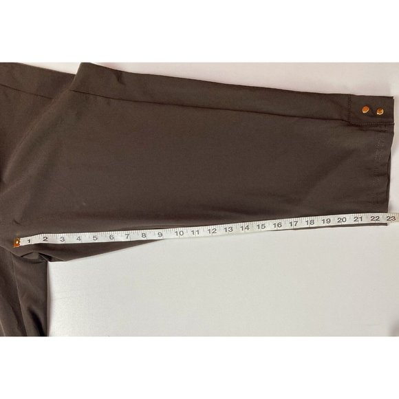 Chico's Zenergy Womens Brown Golf Travel Active Pants Stretch Size 1( M/ 8 or 10 - Picture 9 of 10
